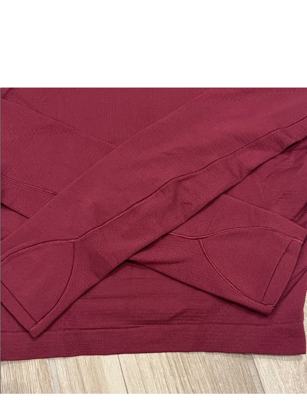 Lululemon Swiftly Tech cropped Long Sleeve Shirt 2.0 Deep Luxe  Sz 4